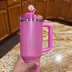 Starbucks Pink Mug with Paw Lid